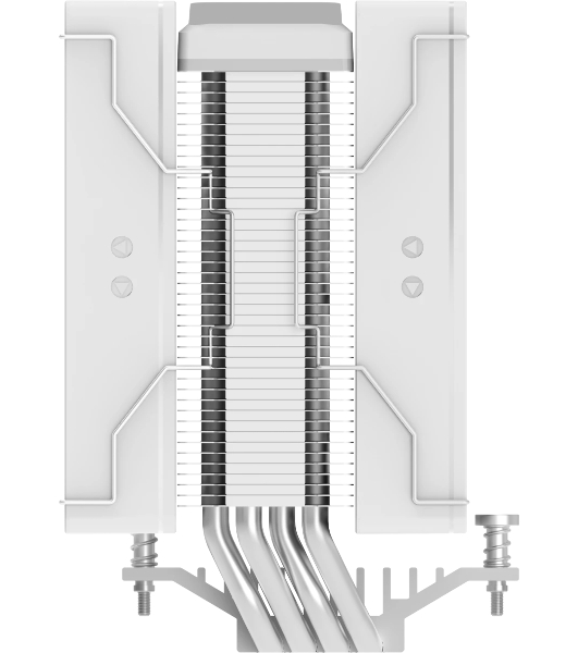 Кулер для процессора Ocypus Delta A40 SE WH Dual Fan ARGB, 2x120mm ARGB FAN, Top ARGB Panel, 4 HEAT PIPES, 4-PIN PWM, 800-1800 RPM, 31DBA, HYDRO BEARING, LGA115X/1200/1700/18XX, AM4/AM5