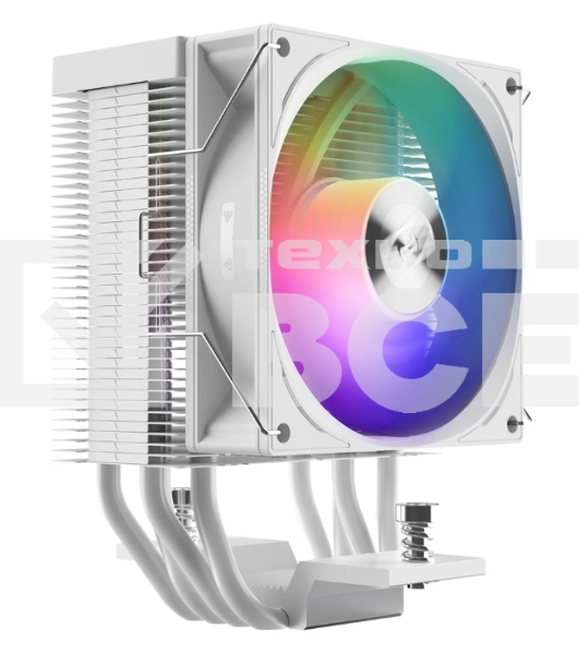 Кулер PCCooler R400 ARGB белый 92мм алюминий+медь 2200rpm 30db 4-pin 180W 133мм