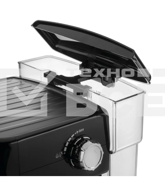 Кофеварка рожковая Ufesa CE7244 BRESCIA черный/серебристый, исп. кофе - молотый, 1.5 л, 850 Вт, 20 Бар.