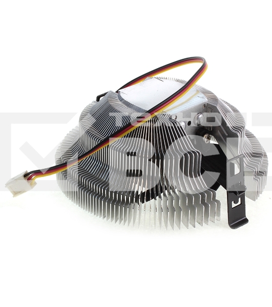 Кулер для процессора Crown CM-80 v2 серебристый/черный, 75 мм, алюминий, 2200 об/мин, 22 дБ, 3 pin, 65 Вт, 42 мм