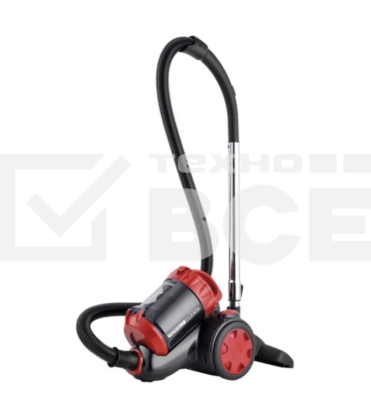 Пылесос Centek CT-2528 Red красный/черный, 350/2000 Вт, уборка сухая, пылесборник циклонный фильтр, 1.5 л