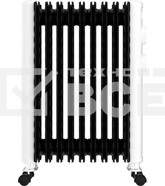 Обогреватель масляный Royal Clima Laggio Nero ROR-LN9-2000M, с терморегулятором, 2000Вт, 8 секций, 3 режима, белый/серый