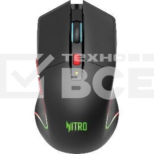Мышь беспроводная Acer Nitro OMR304 черный, 3200 dpi, радиоканал, Bluetooth, USB, кнопки - 8