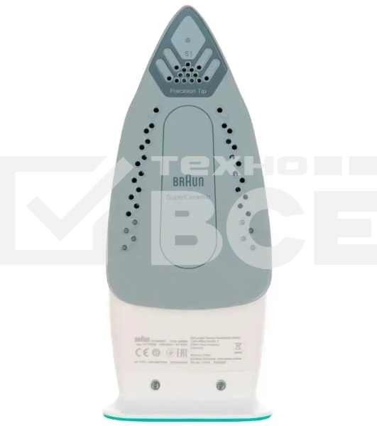 Утюг Braun SI 1040 GR 2000 Вт, бирюзовый/белый