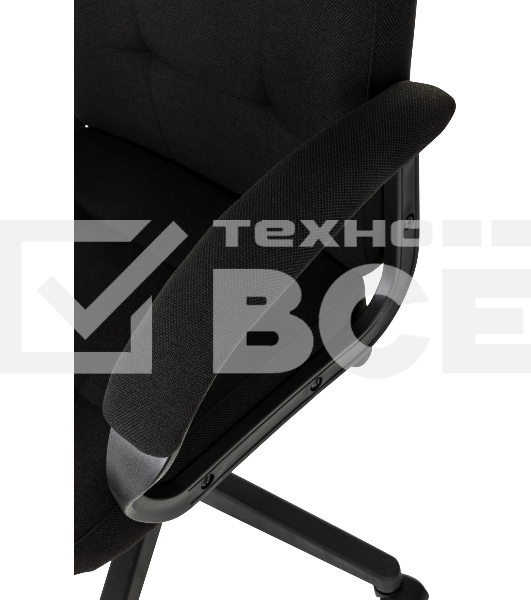 Кресло руководителя Бюрократ CH 002 Fabric 3C11 черный, крестов. пластик