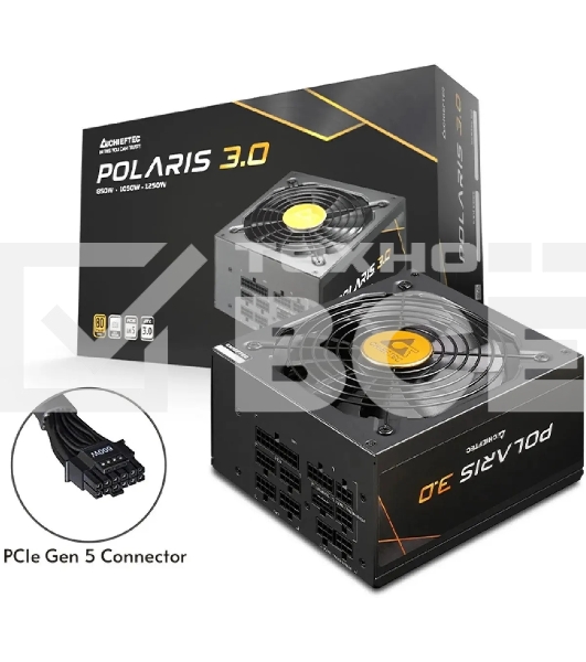 Блок питания Chieftec Polaris 3.0 PPS-1050FC-A3, 1050Вт, 80 PLUS Gold, 135мм, модульный, черный