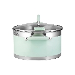 Кастрюля LARA LR02-540 MINT 16x9 см, 1,7 л, носик, индукционное дно, крышка с бортом, полипропилен, силикон, нержавеющая сталь, фото6