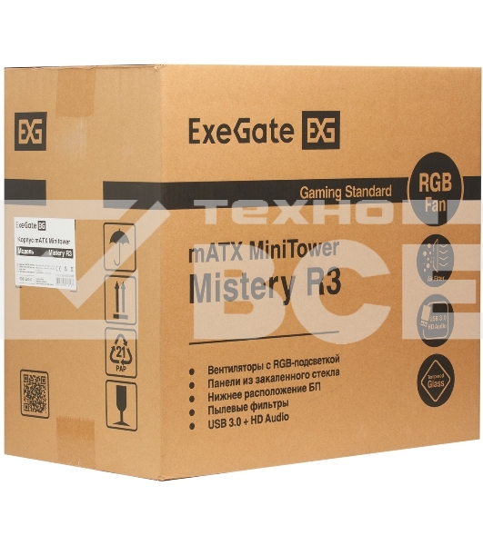 Компьютерный корпус Minitower ExeGate Mistery R3-NPX600