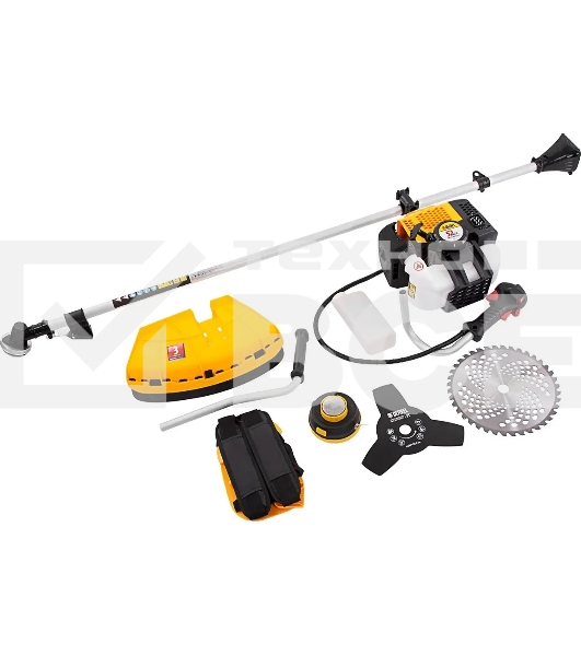 Триммер бензиновый Denzel DGT-520, 52см3, 3 л.с., неразъемная штанга, состоит из 2 частей