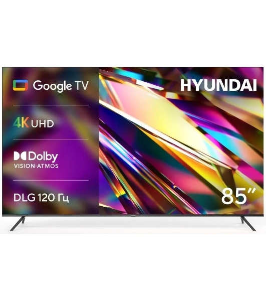 Телевизор Hyundai 85' H-LED85BU7011 Metal черный черный LED 4K UHD 60Hz Smart TV