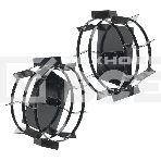 Грунтозацепы ПАТРИОТ для мотоблока (диаметр 460мм, ширина 180мм) (пара) ГР3 460.180, фото 1