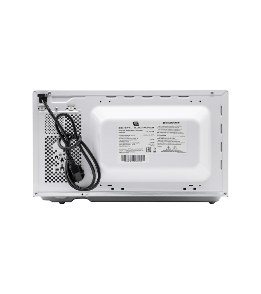 Микроволновая печь General Electronics GE MS120W белая, 20 л, 700 Вт, переключатели — поворотный механизм