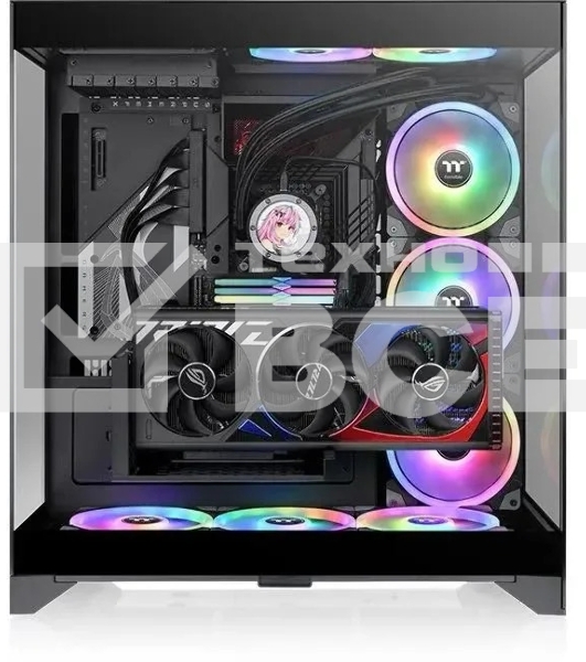 Компьютерный корпус Thermaltake CTE E550 TG черный без БП ATX 8x120mm 6x140mm 2xUSB3.0 audio bott PSU