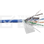 Кабель информационный Lanmaster LAN-5EFTP-LSZH-BL кат.5E F/UTP 4 пары 24AWG LSZH внутренний 305м синий, фото 1