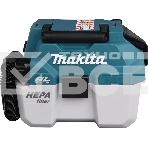 Строительный пылесос Makita DVC750LZ синий, питание от аккумулятора, уборка сухая/влажная, пылесборник контейнер, 7.5 л, фото5