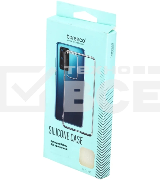 Чехол (клип-кейс) BoraSCO Silicone Case для Samsung Galaxy A02 прозрачный