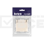 Розетка Intro Accent 6-203-02 2P+E Schuko с крышкой 16А-250В IP20 СУ сл.кость Б0063716, фото2
