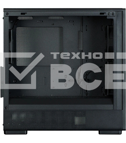 Компьютерный корпус Zalman P10 NAMU, MATX, черный, WINDOW, FRONT COVER WALNUT, 2x3.5