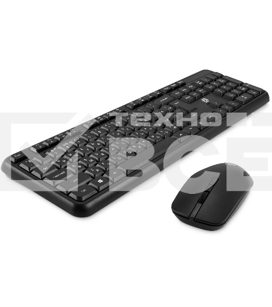 Комплект клавиатура + мышь Оклик S277W клав:черный мышь:черный USB беспроводная Multimedia (2066172)