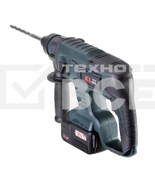 Профессиональный бесщеточный перфоратор аккумуляторный KLPRO KLPM18B-50 (18В, Li-ion-2шт, 5.0А·ч, 1,7Дж, SDS-plus, З/У,сумка)