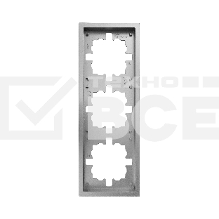Рамка 3-мест. горизонт. ZIMA серый матовый LEZARD 704-7400-148