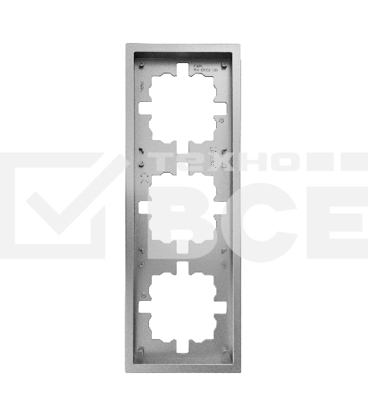Рамка 3-мест. горизонт. ZIMA серый матовый LEZARD 704-7400-148
