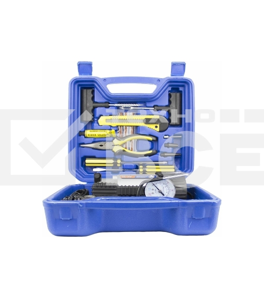 Автомобильный компрессор NOVA BRIGHT АК-35 пластик. кейс с инструментом 47639