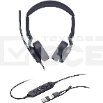 Гарнитура проводная Yealink UH44 Dual UC USB-C/A 1308187, фото2