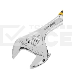 Ключ разводной Denzel 15743, 250 мм (раскрытие до 38 мм), CrV, с быстрым сбросом, кованый, TPR рукоятка, фото4