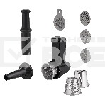 Мясорубка электрическая Korting KMG 0604 X 2500 Вт, 8 насадок, производительность 3.5 кг/мин, защита от перегрева, реверс, серебристый, фото2