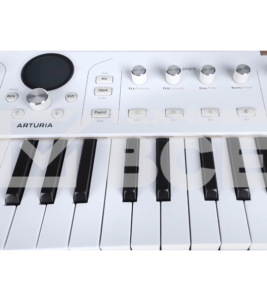 Сценическая клавиатура 230721 Arturia AstroLab 37 White Astrolab White 37 клавиш, полувзвешенная механика, 10 звуковых движков, вокодер, 10 кнопок пресетов, 4 макрорегулятора, MIDI-вход, USB-C и USB-A; аудио Bluetooth; WiFi, цвет белый