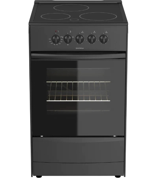 Плита электрическая Darina 1B EC 331 606 At антрацит/черный, конфорок 3 шт, духовка 50 л, 50 см x 85 см x 56 см