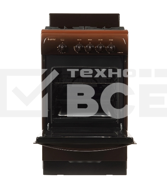 Плита газовая Gefest CG 50М02 К83 коричневый, конфорок 4 шт, духовка 42 л, 50 см x 85 см x 53 см