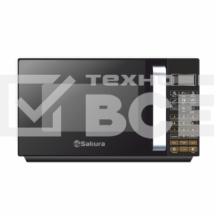 Микроволновая печь Sakura SA-7057BK черный, 20 л, 700 Вт, переключатели - сенсор