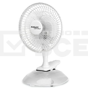 Вентилятор настольный Scarlett SC-DF111S01 25Вт скоростей:2 белый