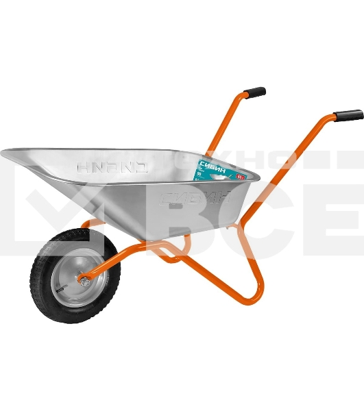 Тачка садовая для мусора СИБИН СТ-11 одноколесная, 90 кг