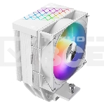 Кулер PCCooler R400 ARGB белый 92мм алюминий+медь 2200rpm 30db 4-pin 180W 133мм, фото2