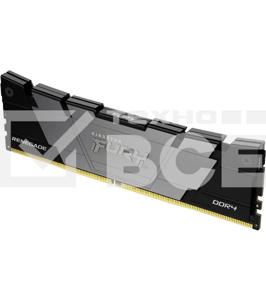 Оперативная память Kingston Fury Renegade, DDR4, 16GB (1x16GB), 4000MHz, CL19, с радиатором, черный