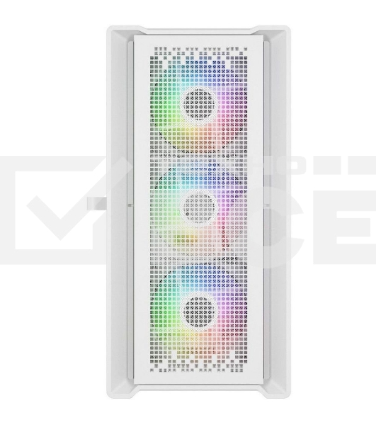 Компьютерный корпус Powercase ByteFlow Micro White, Tempered Glass, 4х 120mm ARGB fans, ARGB HUB, белый, mATX  (CAMBFW-A4)