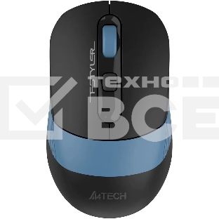 Мышь беспроводная A4Tech Fstyler FB10CS черный/синий, 2000 dpi, радиоканал, Bluetooth, USB, кнопки - 4