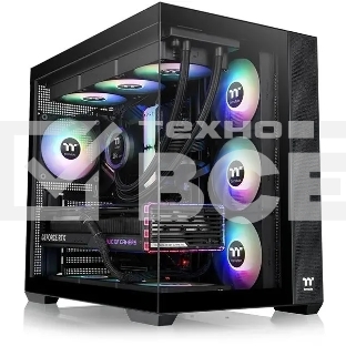Корпус Thermaltake View 380 TG ARGB черный без БП ATX 6x120mm 2x140mm 1x200mm 2xUSB3.0 audio bott PSU