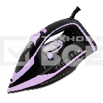 Утюг Galaxy Line GL 6135, черный с лиловым, паровой с помпой, 3200 Вт, постоянный пар 90 г/мин, паровой удар 260 г/мин, функции: самоочистка, антинакипь, автоотключение, вертикальное отпаривание, LED-дисплей, встроеный парогенератор, защита от перегрева, , фото5