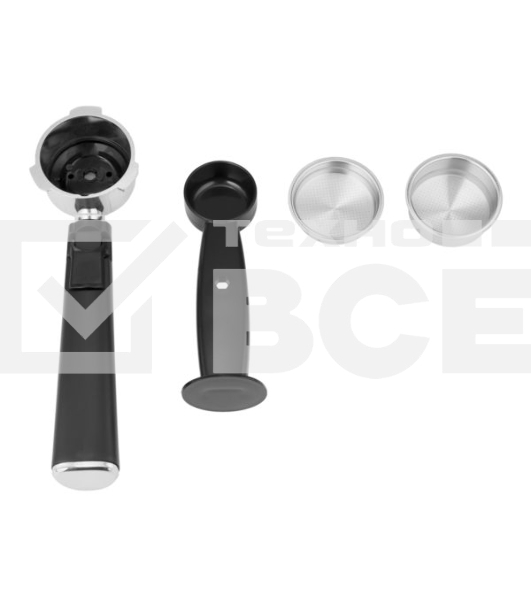 Кофеварка рожковая Centek CT-1167 черный/серебристый, исп. кофе - молотый, 1.6 л, 850 Вт, 20 бар.