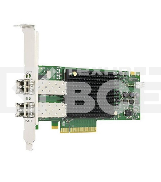 Адаптер главной шины Broadcom Emulex LPe31002-AP Gen 6 (16GFC), 2-port, 16Gb/s, PCIe Gen3 x8, LC MMF 100m, трансивер установлен, Upgradable to 32GFC
