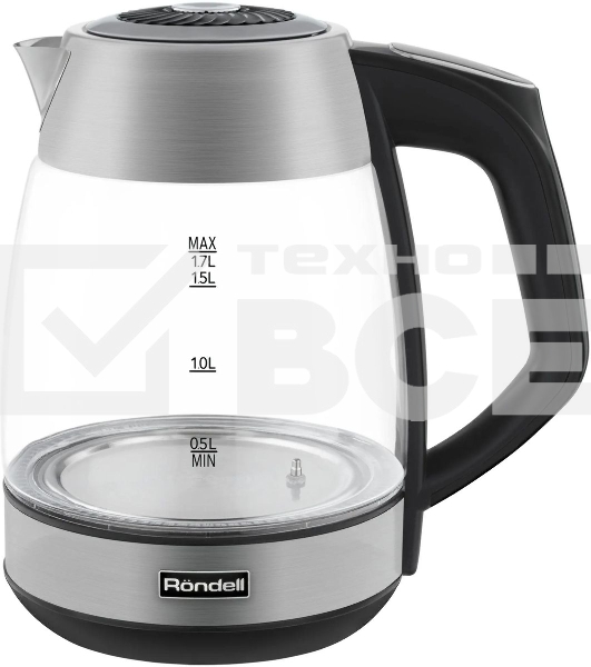 Чайник электрический Rondell RDE-1004, 1.7л, 2200Вт