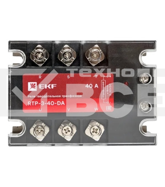 Реле твердотельное трехфазное RTP-40-DA PROxima EKF rtp-3-40-da