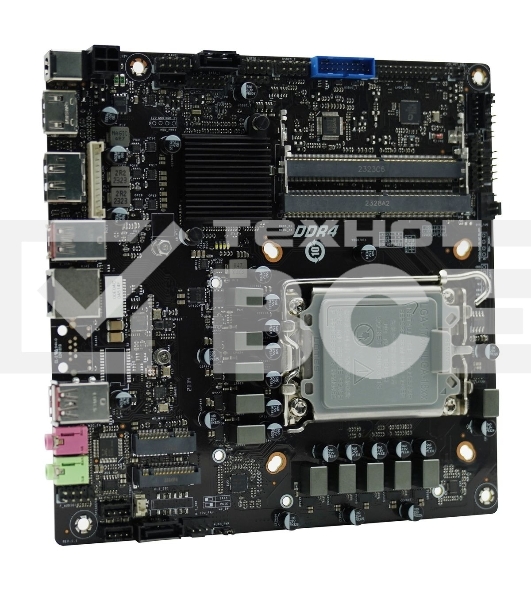 Материнская плата AFOX AFMIQ670D4-MI4-V2, LGA 1700, Intel Q670, 2xDDR4L, 2xSATA, 1xM.2, 1xHDMI, 1xDP, 1x 1Gb LAN, 3xUSB-A 3.2 Gen 2, 1xUSB-C 3.2 Gen 2, 2x3.5 мм, 7.1, Mini-ITX