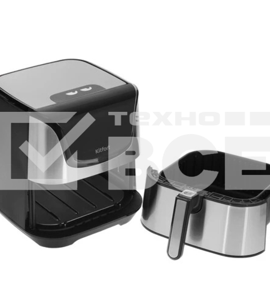 Аэрогриль Kitfort КТ-2232 серебристый/черный