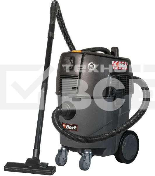 Строительный пылесос Bort BAX-1530M-Smart Clean 1600Вт (уборка: сухая/влажная) черный