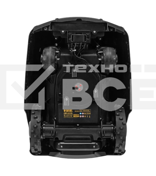 Робот-газонокосилка Denzel Grass Master 1000, ультразвуковой датчик, 3 Ач, LCD дисплей, Wi-Fi